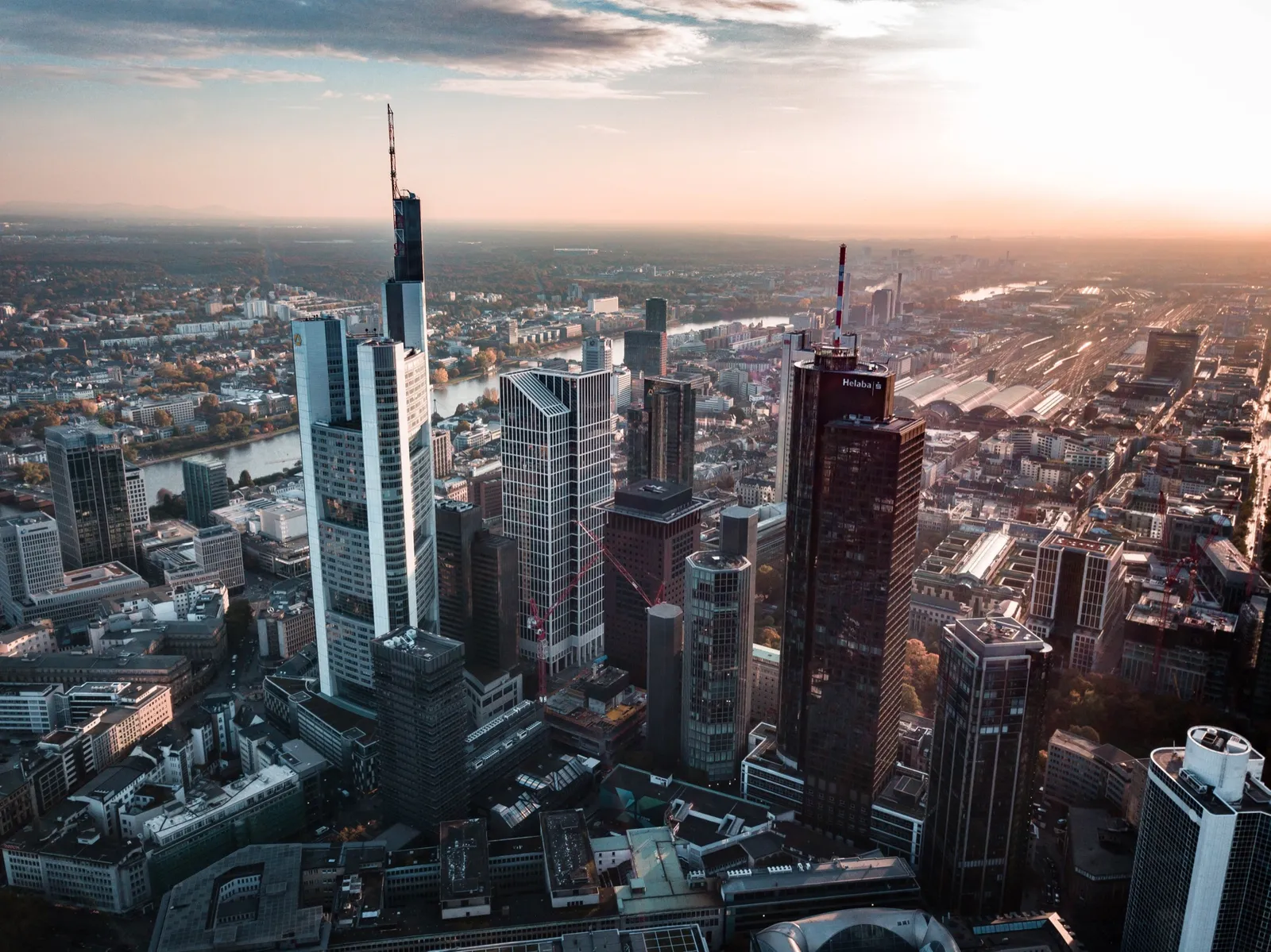 Blick über die Frankfurter Skyline